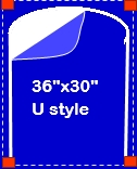 36" x 30" U-Style Zipper Door